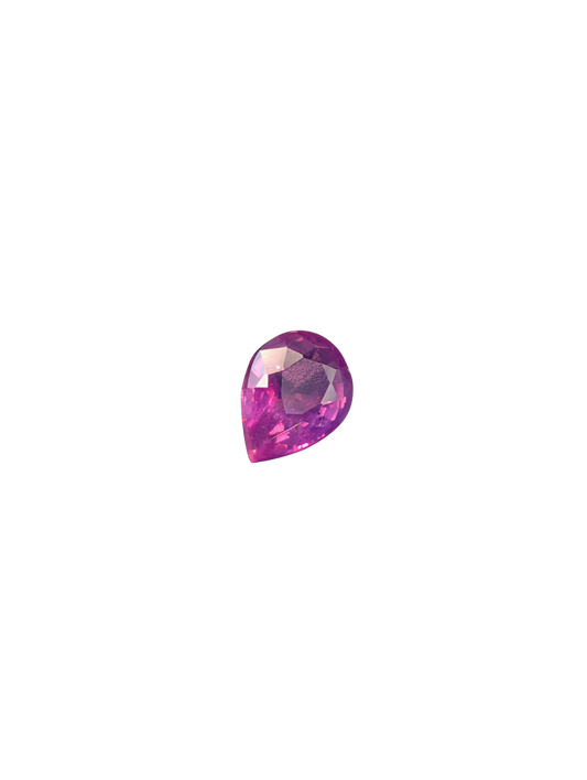 0.61ct Natural Unheated Padparadscha Sapphire - Pear Cut