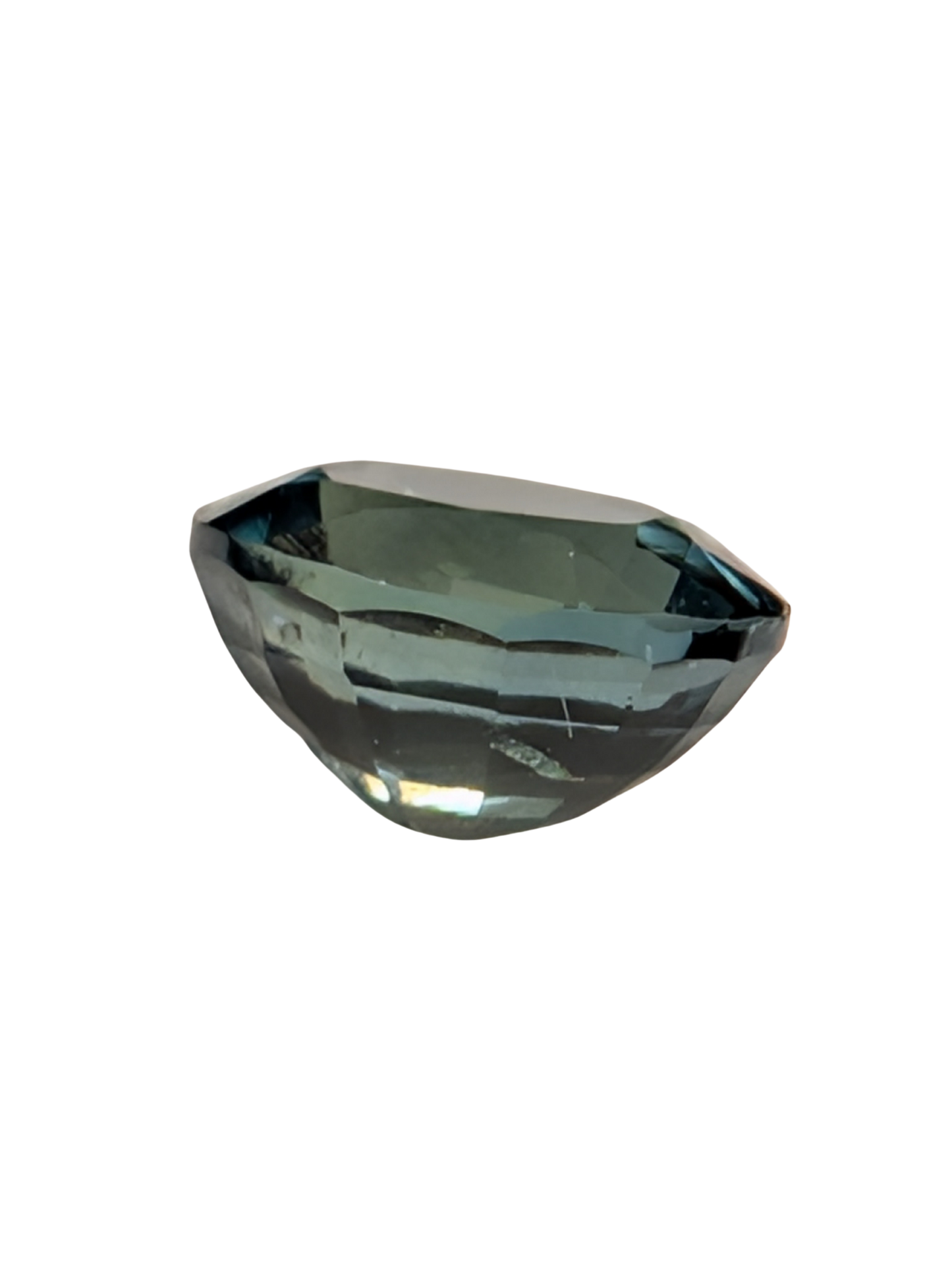 0.56ct Natural Unheated Greenish Blue Sapphire - Oval Cut