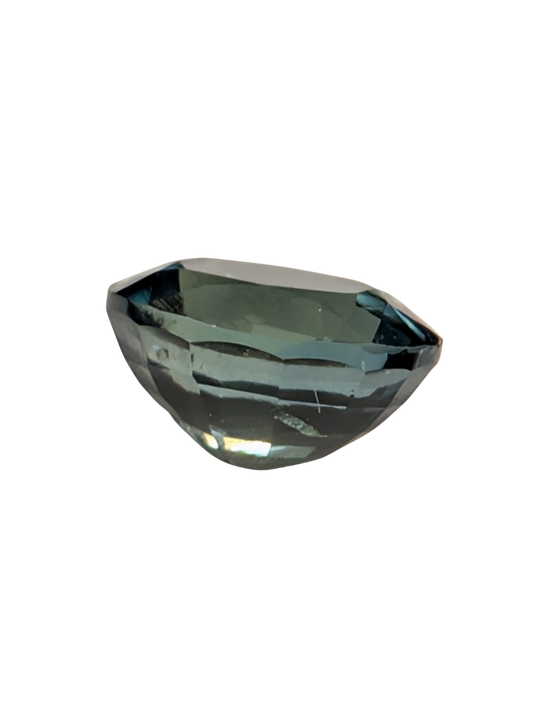 0.56ct Natural Unheated Greenish Blue Sapphire - Oval Cut