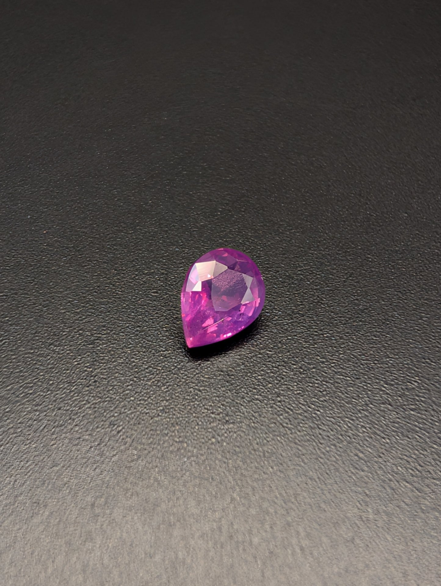 0.61ct Natural Unheated Padparadscha Sapphire - Pear Cut