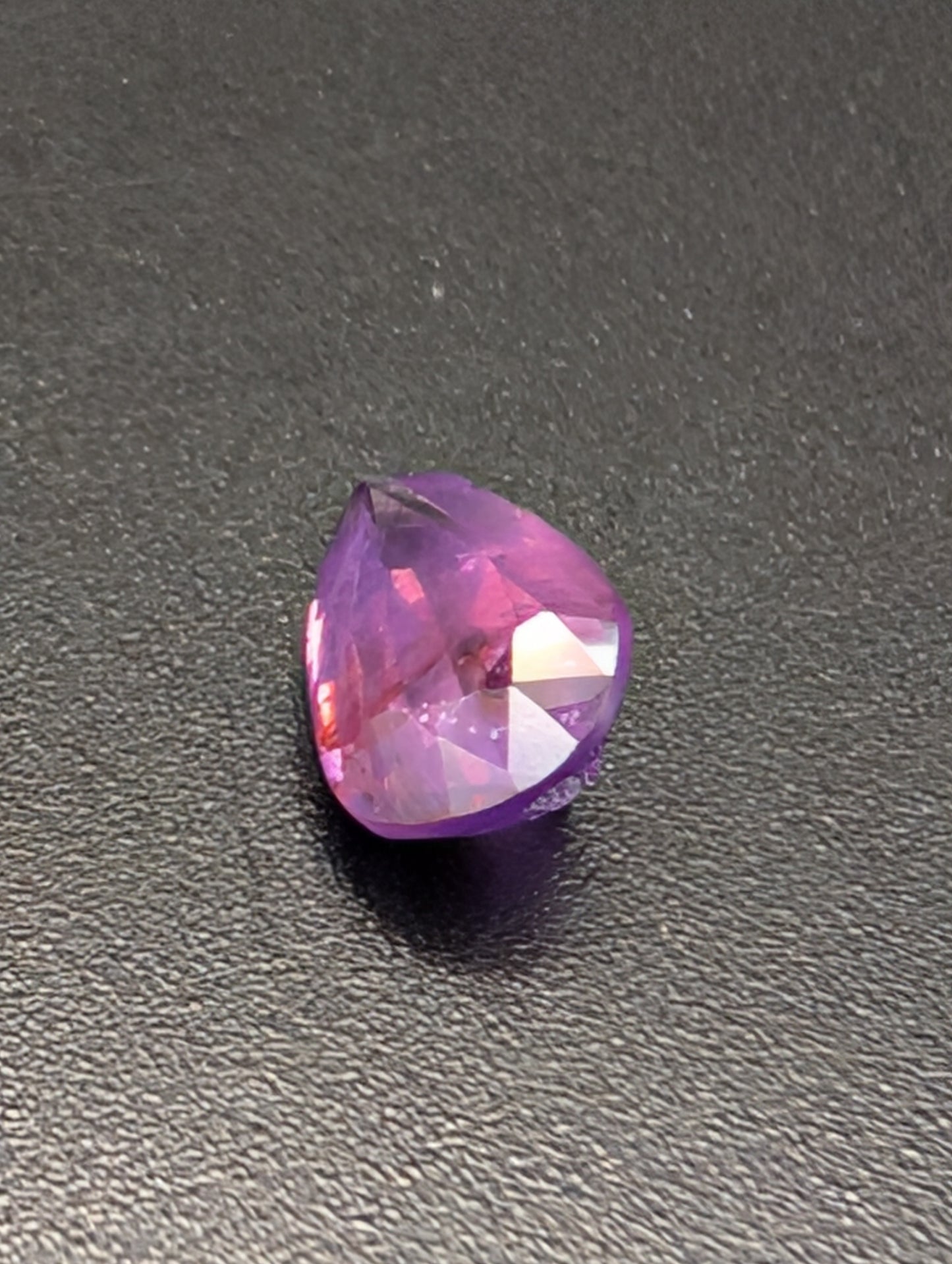 0.88ct Natural Unheated Violet Sapphire - Pear Cut