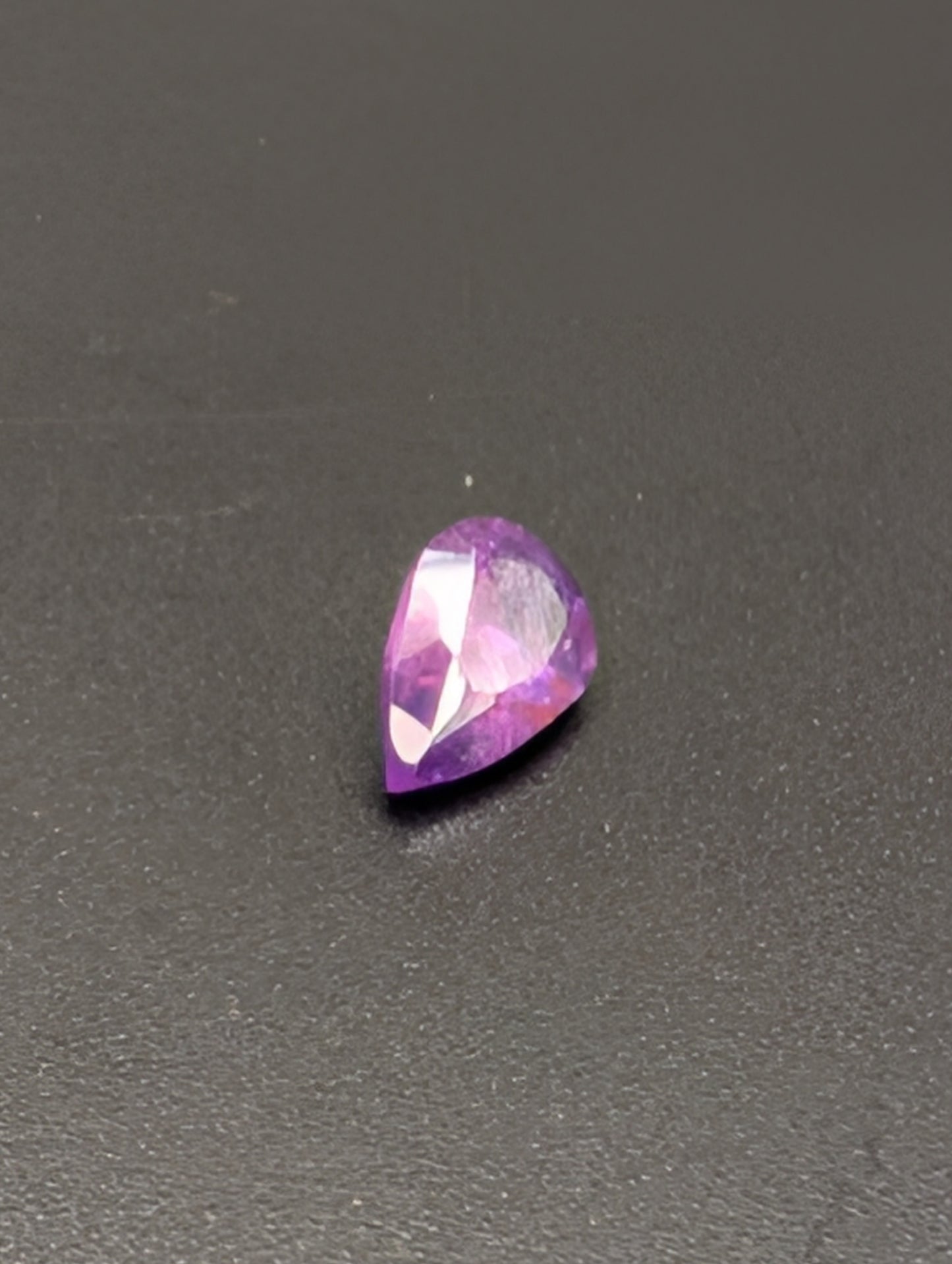 0.88ct Natural Unheated Violet Sapphire - Pear Cut