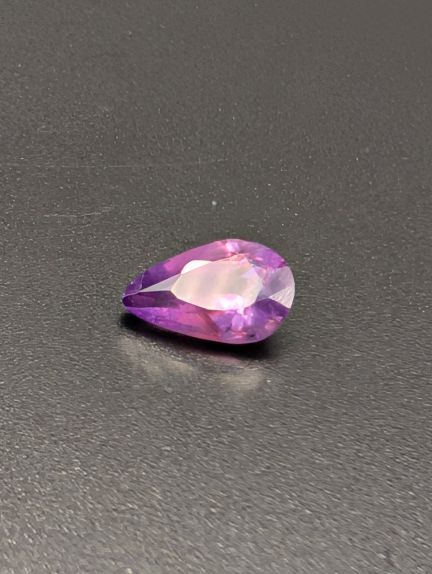 0.88ct Natural Unheated Violet Sapphire - Pear Cut
