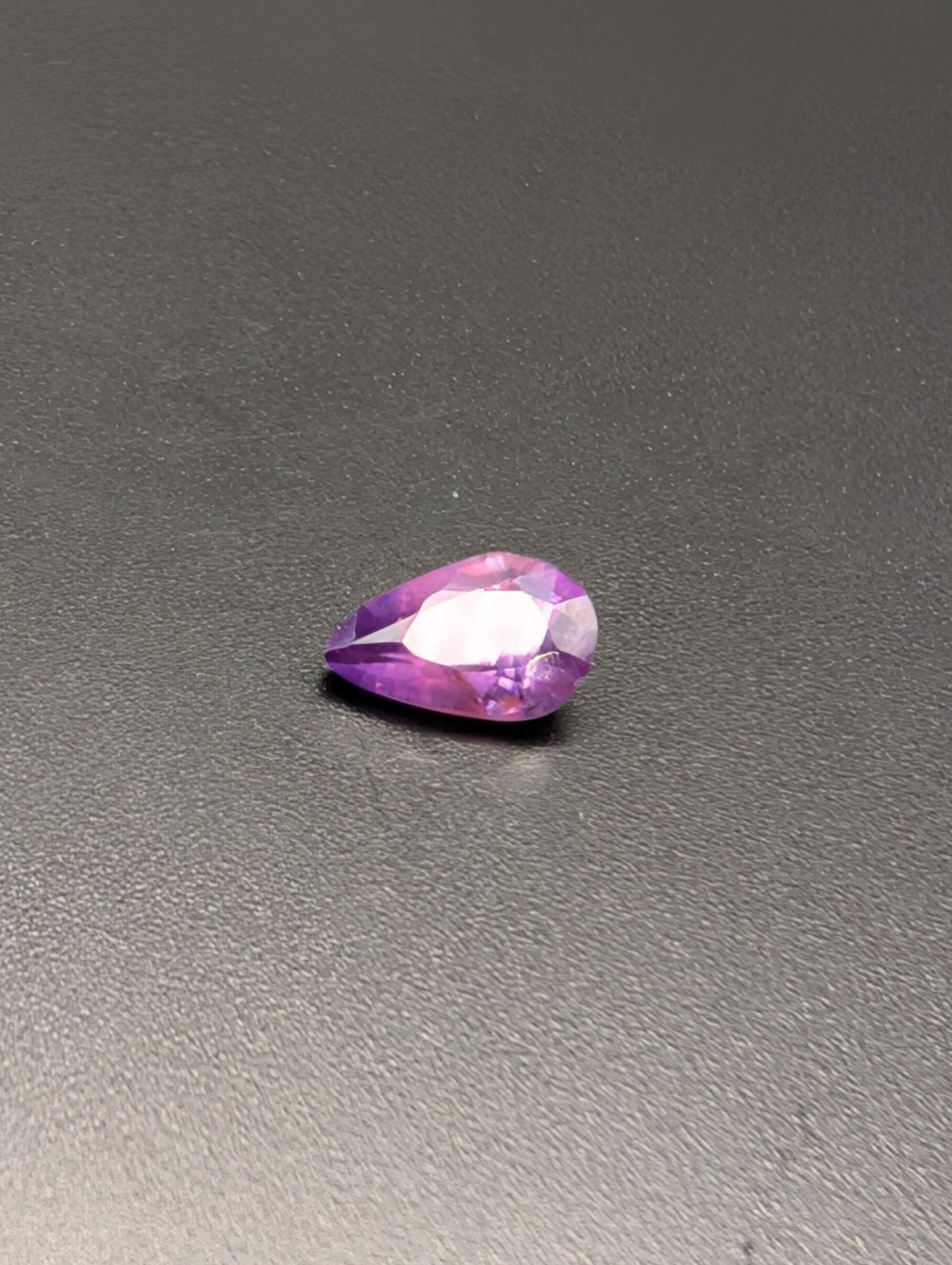 0.88ct Natural Unheated Violet Sapphire - Pear Cut