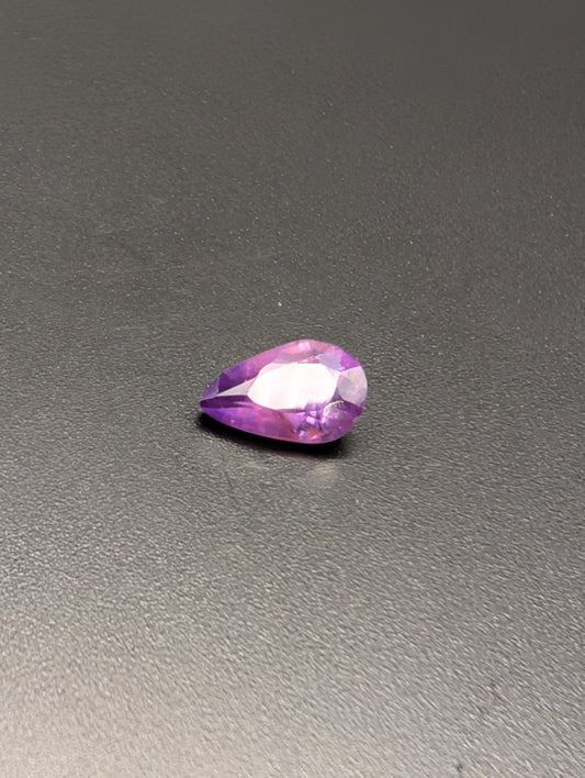 0.88ct Natural Unheated Violet Sapphire - Pear Cut